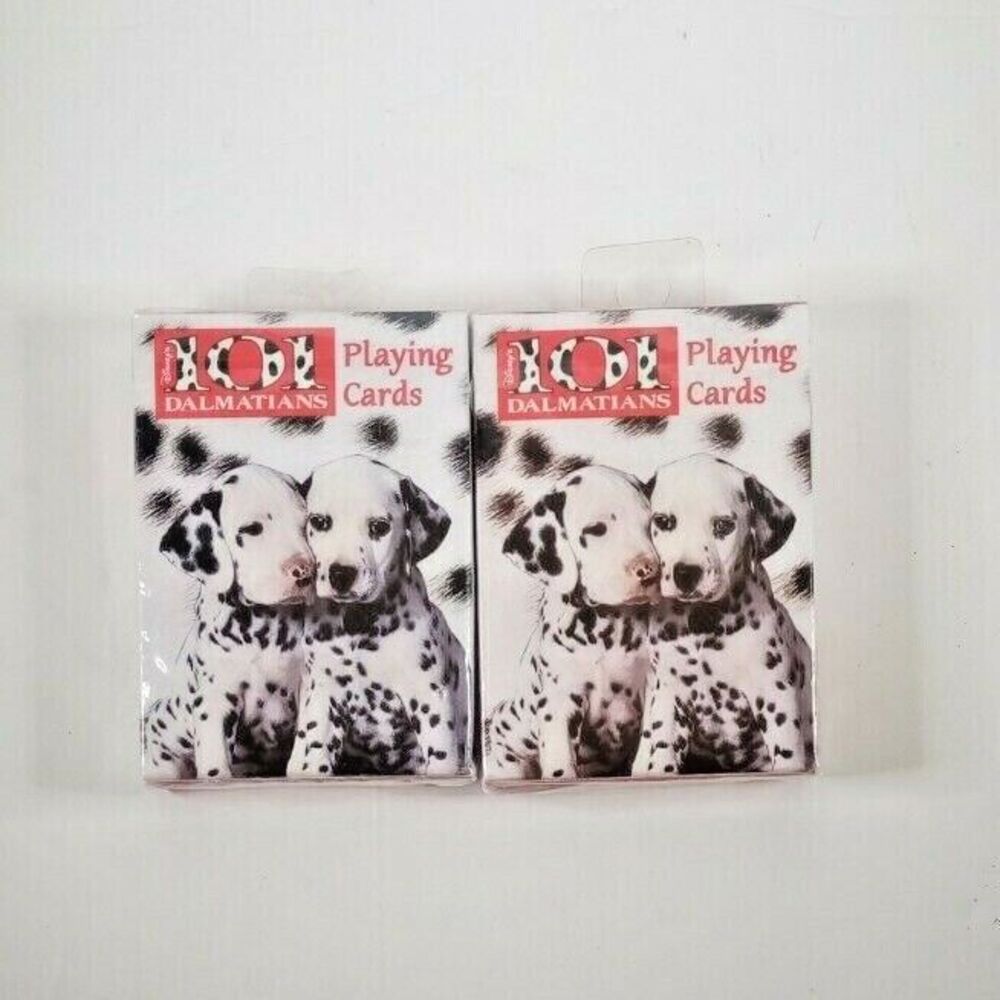 2-Pack NIB 101 Dalmatians Playing Cards Disney